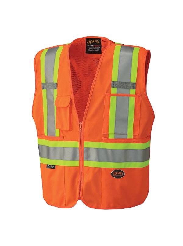 Hi-viz Safety Tear-away Mesh Back Vest