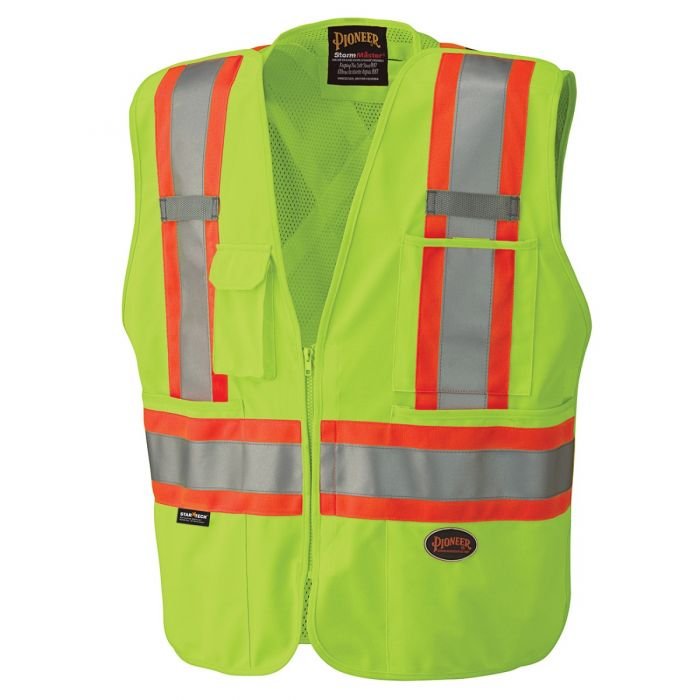 Hi-Viz Safety Tear-Away Mesh Back Vest